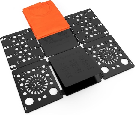 Dispozitiv de Împăturit Haine BoxLegend V1-Plus pentru Adulți și Copii, 3 Pași Simpli, Design Pliabil și Compact, Material PP Durabil, Culoare Negru - Img 7