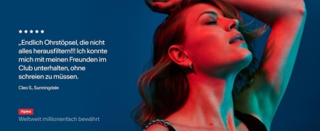 Dopuri de urechi pentru muzica tare, transparente, Alpine PartyPlug, model 2025 - Img 3
