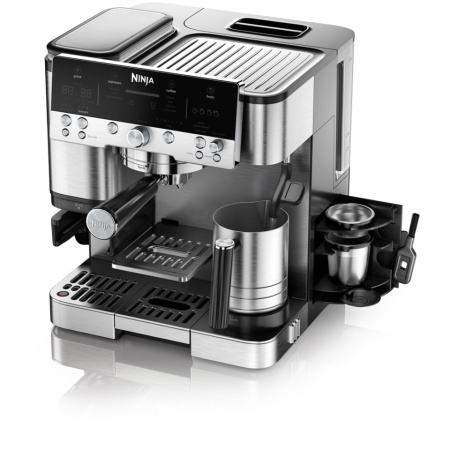 Espressor semi-automat 3in1 Ninja Luxe Café Premier ES601EU, 1650W, Cold Brew, rasnita incorporata cu 25 trepte de macinare, Barista Assist, cantar incorporat, recipient de spumare cu tel integrat, autocuratare a sistemului de spumare, inox - Img 10