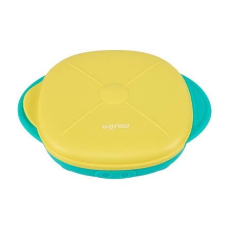 Farfurie silicon cu capac,galbena,U-Grow - Img 10
