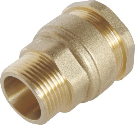 Fiting din Alamă SOMATHERM, Racord Filetat pentru Țevi PE 25 mm - Filet Exterior 3/4 Inch (20x27), Certificat ACS - Img 4