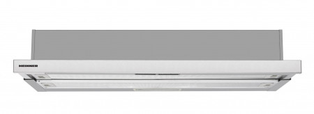 Hota incorporabila telescopica Heinner HTCH-490IX, 1 Motor, Putere de absorbtie 413.5 m3/H, Lumina LED, 90 cm, Inox