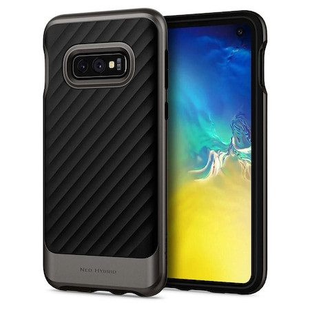 Husa Antisoc Spigen Neo Hybrid pentru Samsung Galaxy S10e (SM-G970), Negru&amp;Gri - Img 2