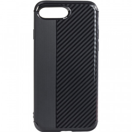 Husa Capac Spate Carbon Negru Apple iPhone 7 Plus, iPhone 8 Plus