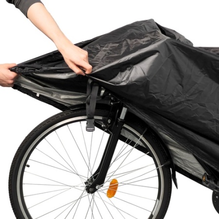 Husă impermeabilă pentru bicicletă mărimea L - neagră - Img 4