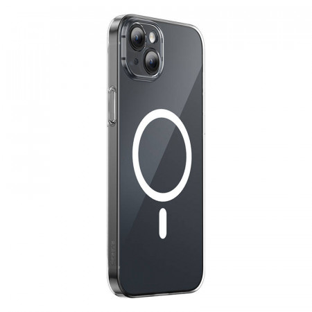 Husa pentru telefon Baseus Magnetic Crystal Clear pentru iPhone 13 (transparenta) cu protectie pentru ecran din sticla calita si kit de curatare - Img 2