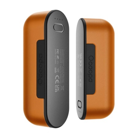 Incalzitor de maini Ocoopa UT2s 2x5000 mAh cu functie de baterie externa, USB-C, portocaliu