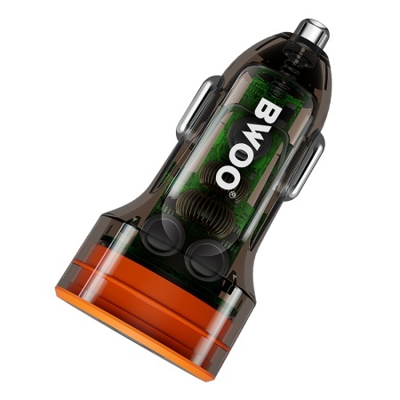 INCARCATOR AUTO 38W QC 18W + PD 20W - TRANSPARENT - Img 4
