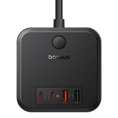 Incarcator de perete Baseus PowerCombo 3AC+2U+2C 30W, 1,5 m (negru) - Img 4