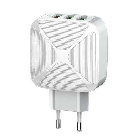 Incarcator de perete LDNIO A3310Q, 3x USB, QC 3.0 (alb)