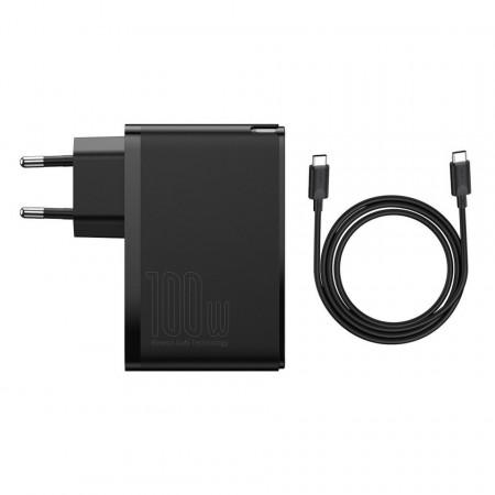 Incarcator priza Baseus GaN2 Pro 2x USB + 2x USB-C, 100W, EU (Black) - Img 4