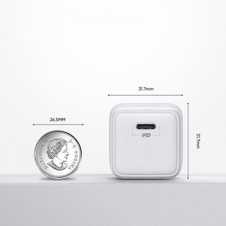 Incarcator retea Mini Joyroom L-P251, USB-C, 25W, 3A, Alb - Img 3