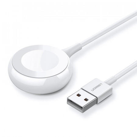 Incarcator wireless MFI Qi Ugreen pentru Apple Watch cu cablu incorporat 1m alb (CD177) - Img 5