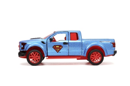 JADA DC SET FIGURINA METALICA SUPERMAN SI MASINUTA 2017 FORD F 150 RAPTOR SCARA 1:32 - Img 3