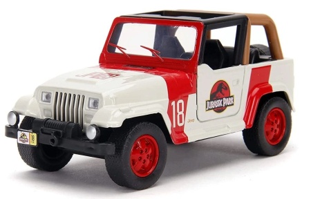 JURASSIC WORLD MASINUTA METALICA JEEP WRANGLER SCARA 1 LA 32 - Img 2