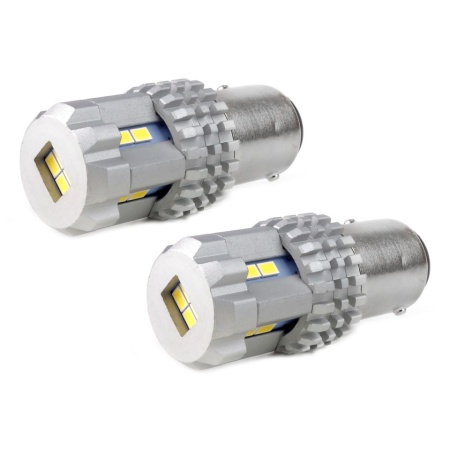 LED CANBUS 3020 22SMD UltraStralucitor 1157 BAY15D P21/5W Alb 12V/24V - Img 3
