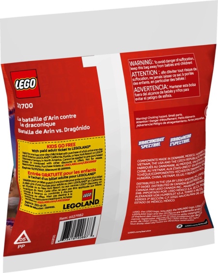 LEGO NINJAGO BATALIA DINTRE ARIN SI DRAGONIAN 30700 - Img 3
