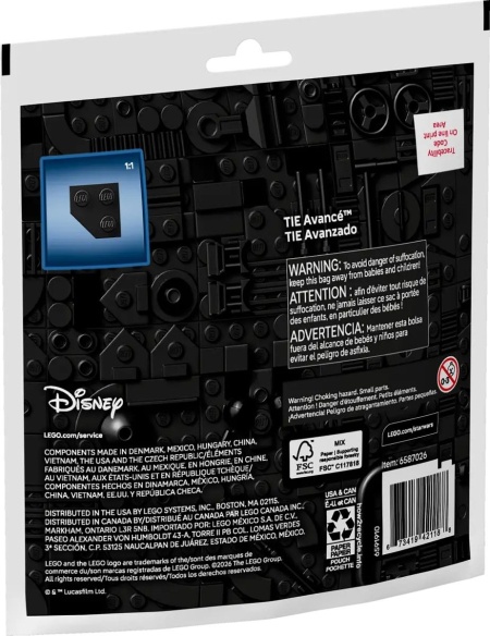 LEGO STAR WARS MINICONSTRUCTIE TIE ADVANCED 30727 - Img 3