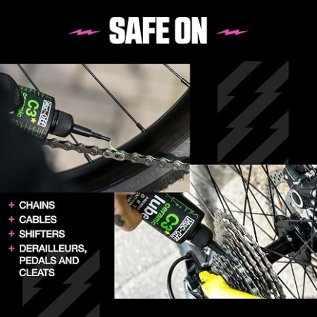 Lubrifiant ceramic pentru lant de bicicleta Muc-Off C3 Dry Weather Ceramic Lube, conditii uscate, formula pe baza de ceramica si borit de nitril, 120ml - Img 4