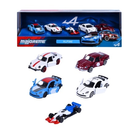MAJORETTE SET 5 MASINUTE METALICE ALPINE SCARA 1 LA 64 - Img 3