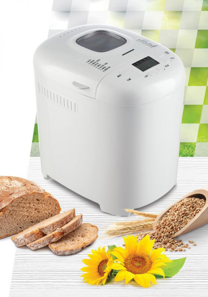 Masina de paine Heinner PastryChef 550 HBM-915WH, 550W, capacitate 700-900g, 15 programe, Alb