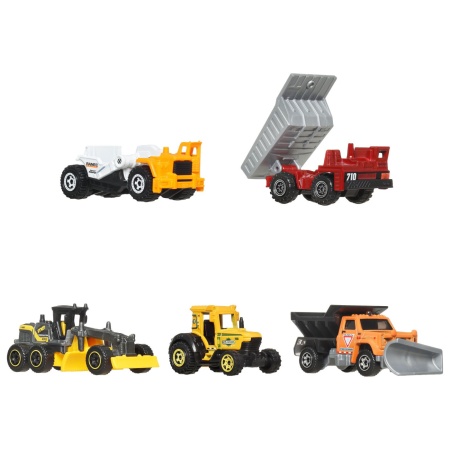 MATCHBOX SET 5 MASINUTE METALICE CONSTRUCTION SCARA 1 LA 64 - Img 2