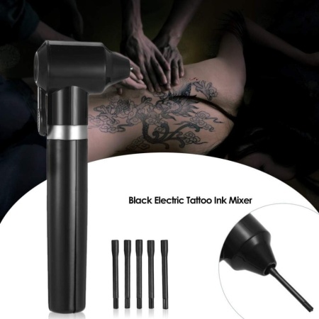 Mixer Electric pentru Pigmenți de Tatuaj cu 100 Bețișoare, Aparat pentru Omogenizarea Cernelii și Culorilor de Pictură - Img 2