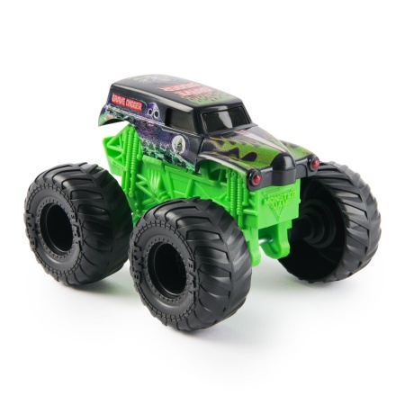 MONSTER JAM VALUE MASINUTA METALICA GRAVE DIGGER SCARA 1 LA 43 - Img 2