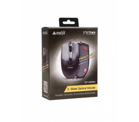 Mouse A4Tech OP-550NU-1, USB, V-track, Negru - Img 5