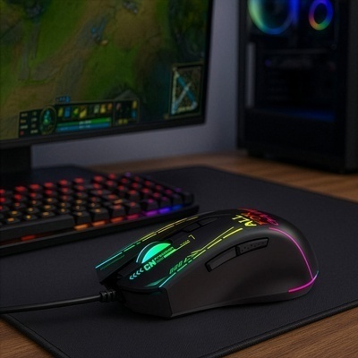 Mouse optic cu fir Wozinsky WMGK-7200, 7200 DPI - Negru - Img 8