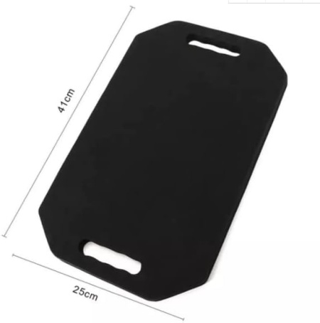Oglindă Profesională pentru Frizerie și Coafor, cu 2 Mânere Laterale, Ramă din Spumă Protectoare, 41 × 25 cm, Neagră, pentru Salon și Uz Personal - Img 2
