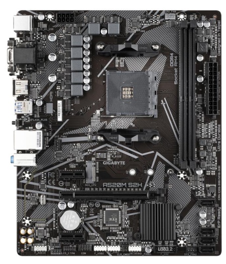 Placa de baza Gigabyte A520M S2H, AMD A520, socket AM4, mATX - Img 6