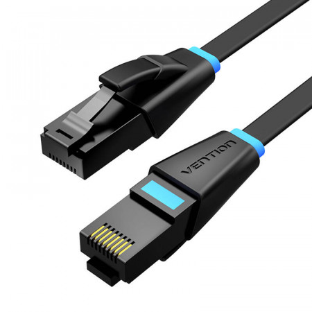 Płaski kabel sieciowy UTP kat.6 Vention IBJBX 50m czarny - Img 2