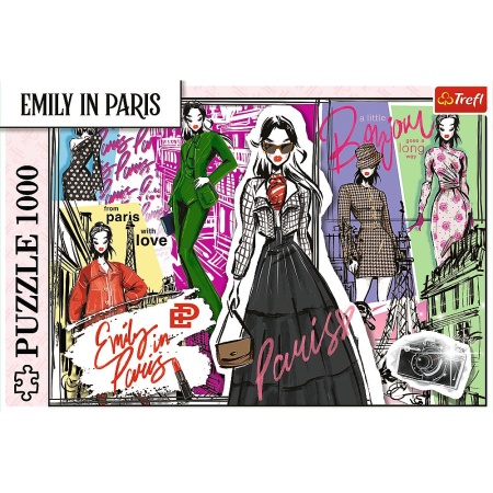 PUZZLE TREFL 1000 EMILY LA PARIS INSPIRATIE IN MODA - Img 3