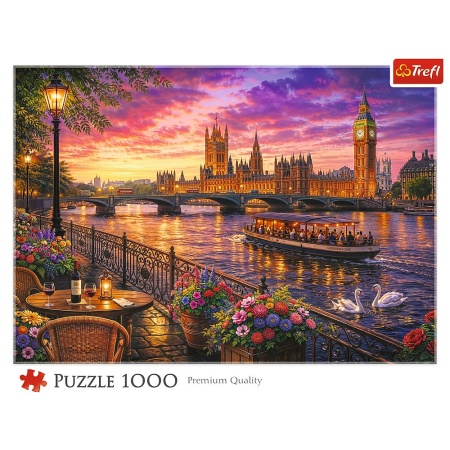 PUZZLE TREFL 1000 SEARA PE TAMISA LONDRA - Img 3