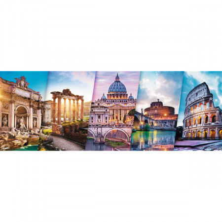 PUZZLE TREFL 500 PANORAMA CALATORIND IN ITALIA - Img 2