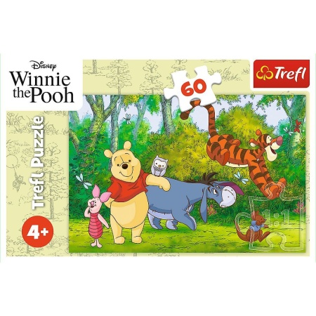 PUZZLE TREFL 60 DISNEY WINNIE THE POOH MIERE DELICIOASA - Img 3