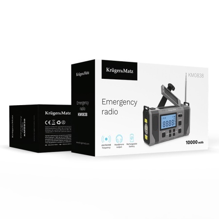 RADIO MULTIFUNCTIONAL SOLAR 10000MAH KRUGER&amp;MA - Img 12