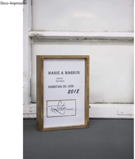 Ramă Foto Dublă din Lemn Natur și Sticlă Acrilică Rayher 62840505, Efect Plutitor 16 x 22 x 3.5 cm, Personalizabilă pentru Flori Presate, Poze și Proiecte DIY - Img 2
