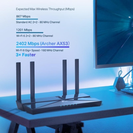 Router Wireless TP-Link Archer AX53, AX3000, Wi-Fi 6, Dual-Band Gigabit, 4 antene Wi-Fi - Img 6