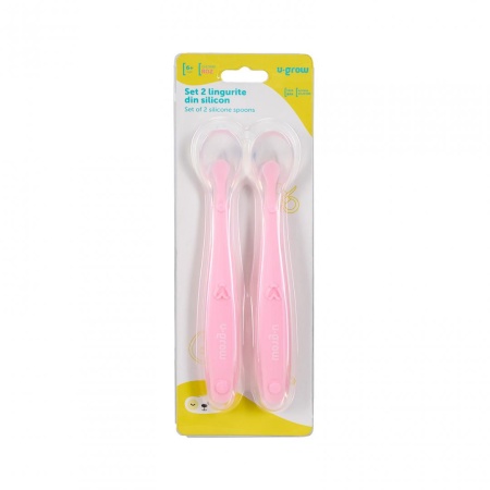 Set 2 lingurite silicon , roz, U-Grow - Img 5