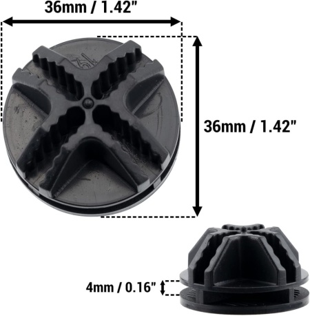 Set 4 Bucăți Conectori / Cleme de Colț din Plastic pentru Rafturi Modulare și Organizatoare cu Grilaj de Sârmă, Negru - Img 3