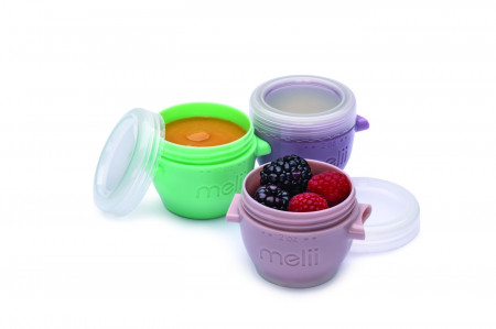 SET 6 RECIPIENTE SILICON SNAP&amp;GO, MELII, 59 ML - Img 2