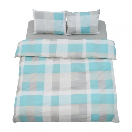 Set de pat king size bumbac,92gsm,Square - Img 3