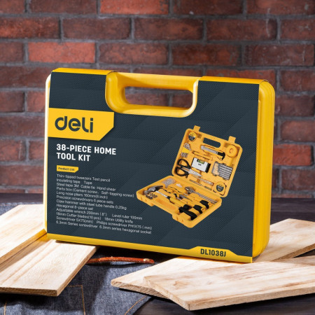 Set de unelte de uz casnic 38 buc. Deli EDL1038J - Img 2