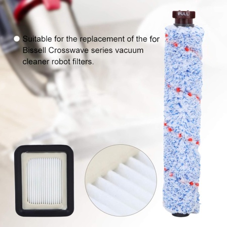 Set Piese de Schimb pentru Aspirator Umed-Uscat Bissell Crosswave Seria 1785, Perie Rotativă Multisuprafețe și Filtru Lavabil Hepa Anti-Alergeni din ABS Rezistent - Img 8