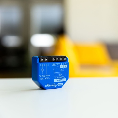 Shelly 1 GEN3 single channel Wi-Fi smart relay module (16A) - Img 2