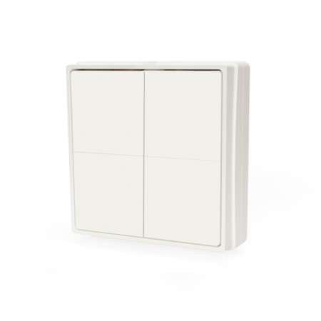Shelly BLU Wall Switch 4 wireless switch + adapter for Legrand / Shelly mounting frames - Img 2