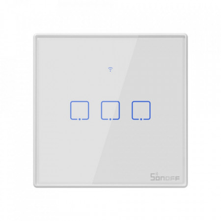 Smart Switch WiFi + RF 433 Sonoff T2 EU TX (3 canale)
