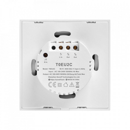 Smart Switch WiFi Sonoff T0 EU 2C (2 canale) - Img 3
